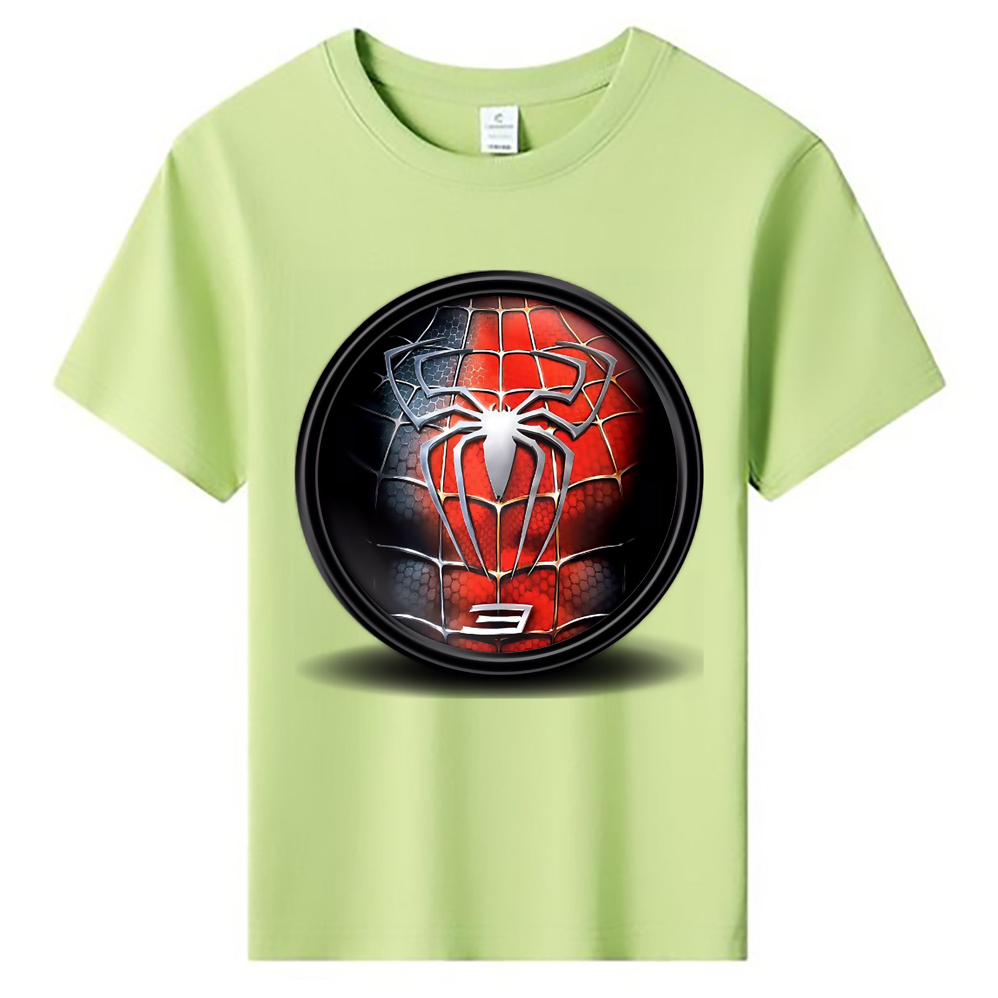 （画像用） Spider Man スパイダーマン 綿100％キッズTシャツ（フロントプリント）